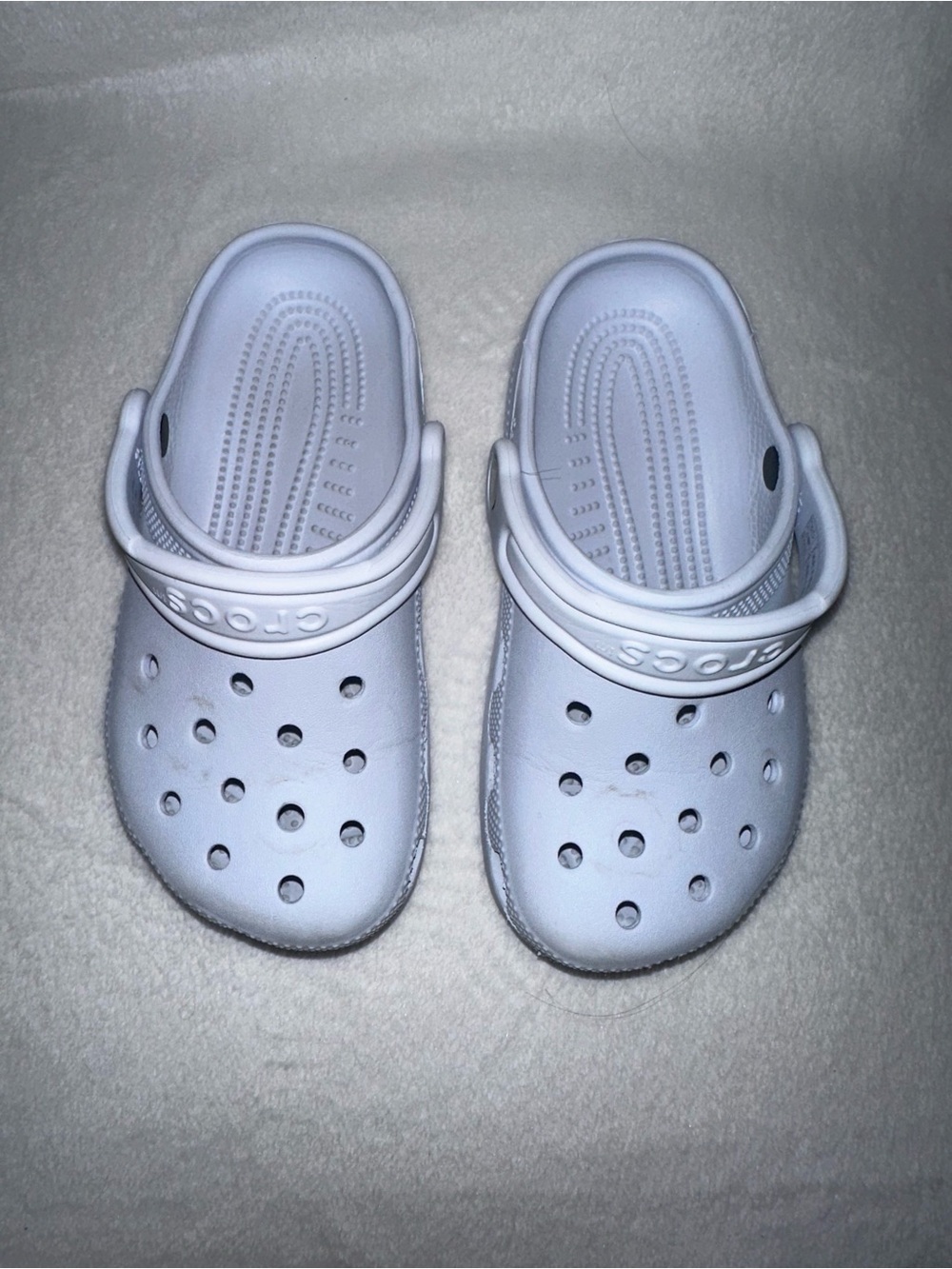 Crocs Classic Clogs Junior Size 1 Light Blue Unisex Great Condition